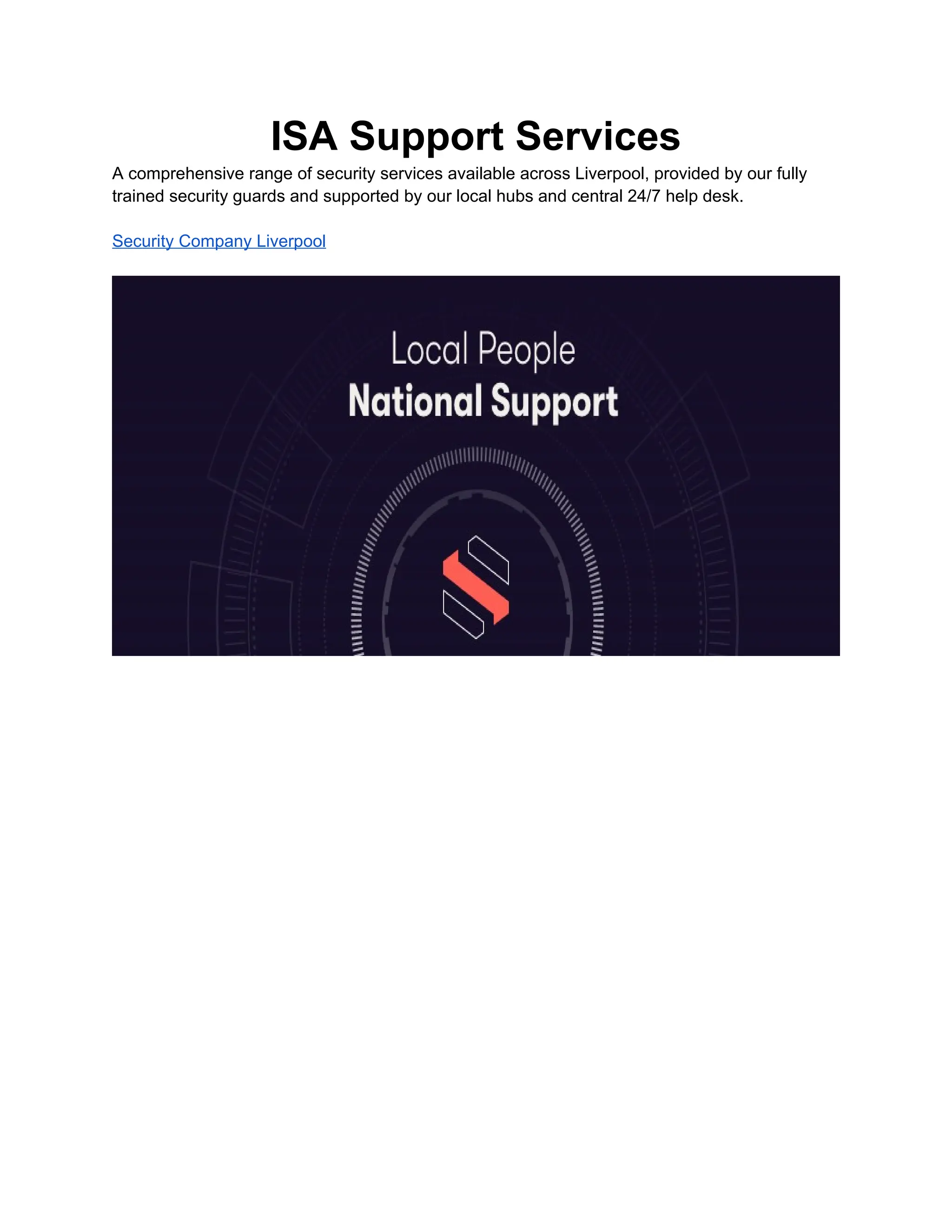 Isa Support ISA Support Services ISA Support Se.docx