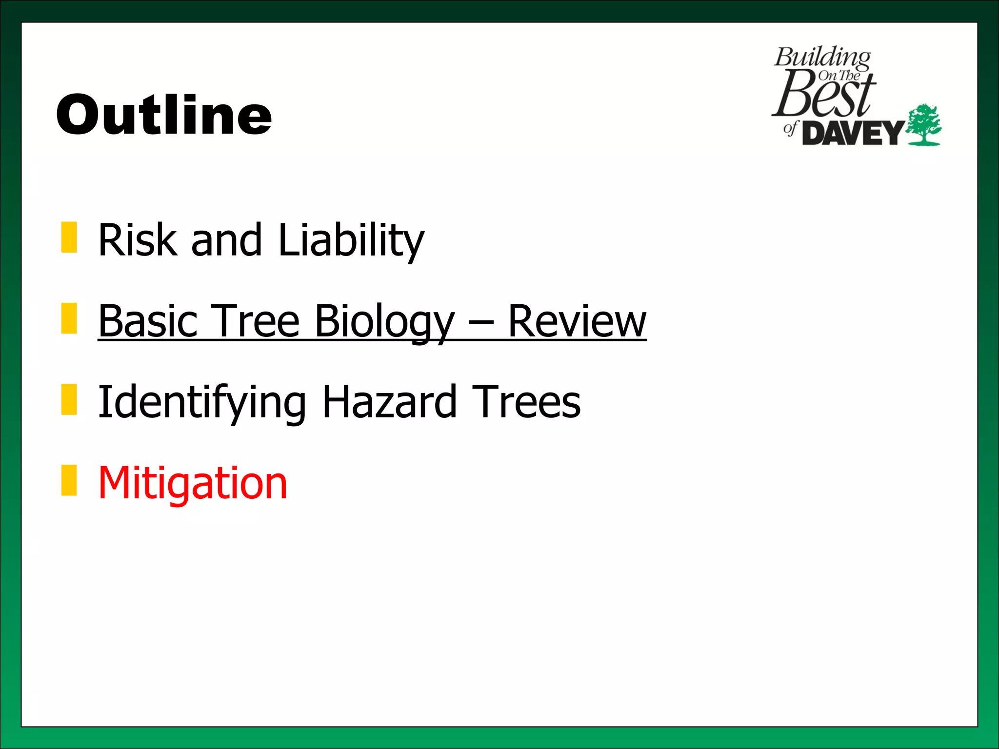 Isa training tree risk assessment & cabling bracing | PPT | Auto Safety ...