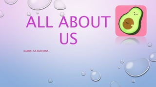 ALL ABOUT
USNAMES: ISA AND RENA
: