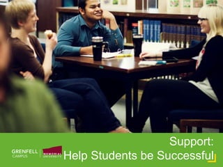 Support:
Help Students be Successful
 
