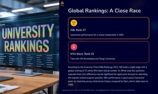 ISB-PGP-vs-NYU-Stern-MBA-A-Strategic-Comparison | PDF