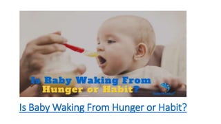 Is Baby Waking From Hunger or Habit?
 