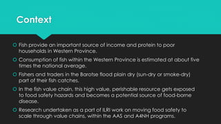 Is Barotse fish safe? Rapid assessment of safety of informal fish value chains in Western Province, Zambia