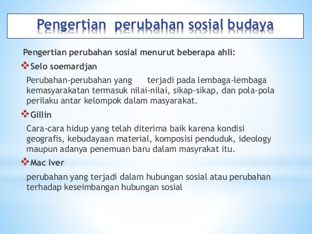 Isbd Perubahan Sosial Budaya Kelompok