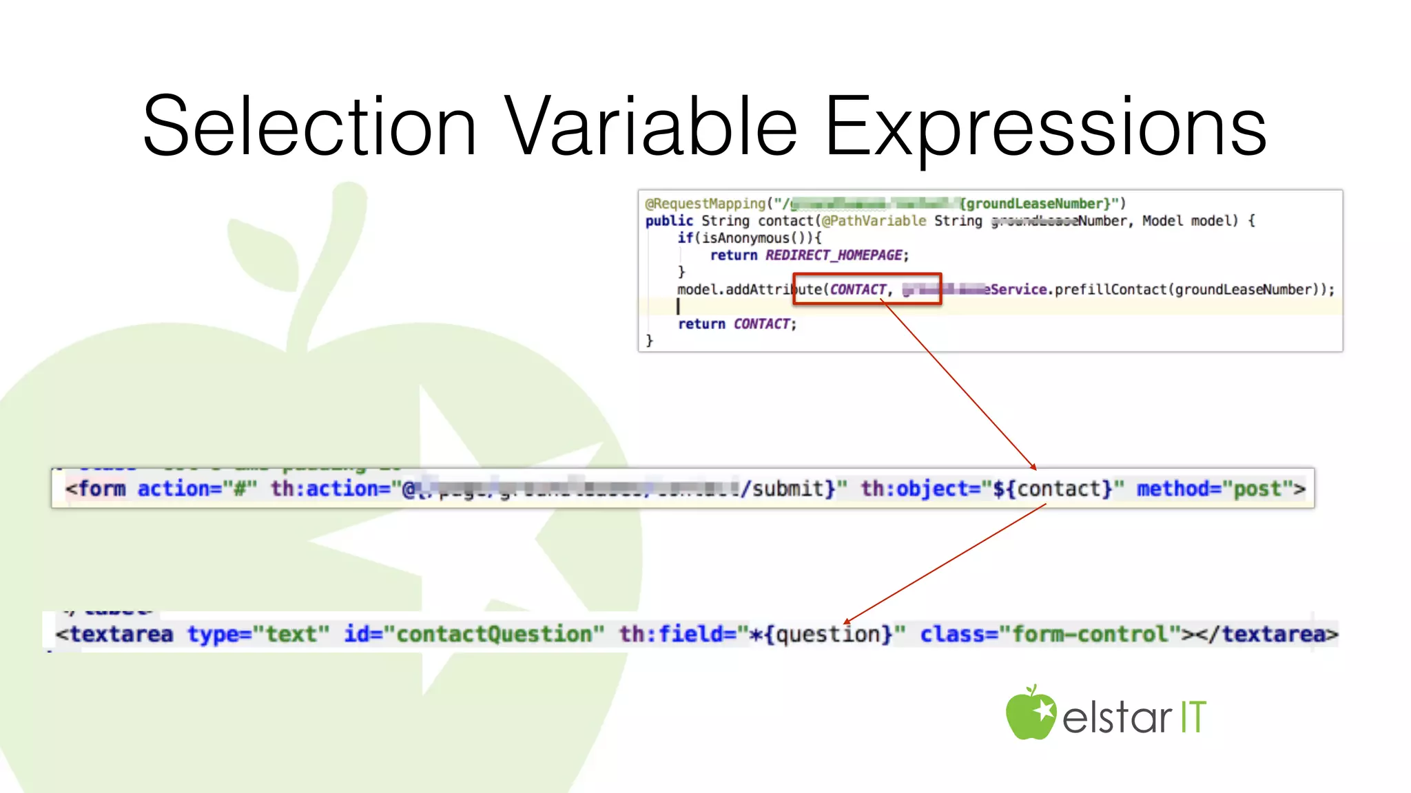 Selection Variable Expressions
 