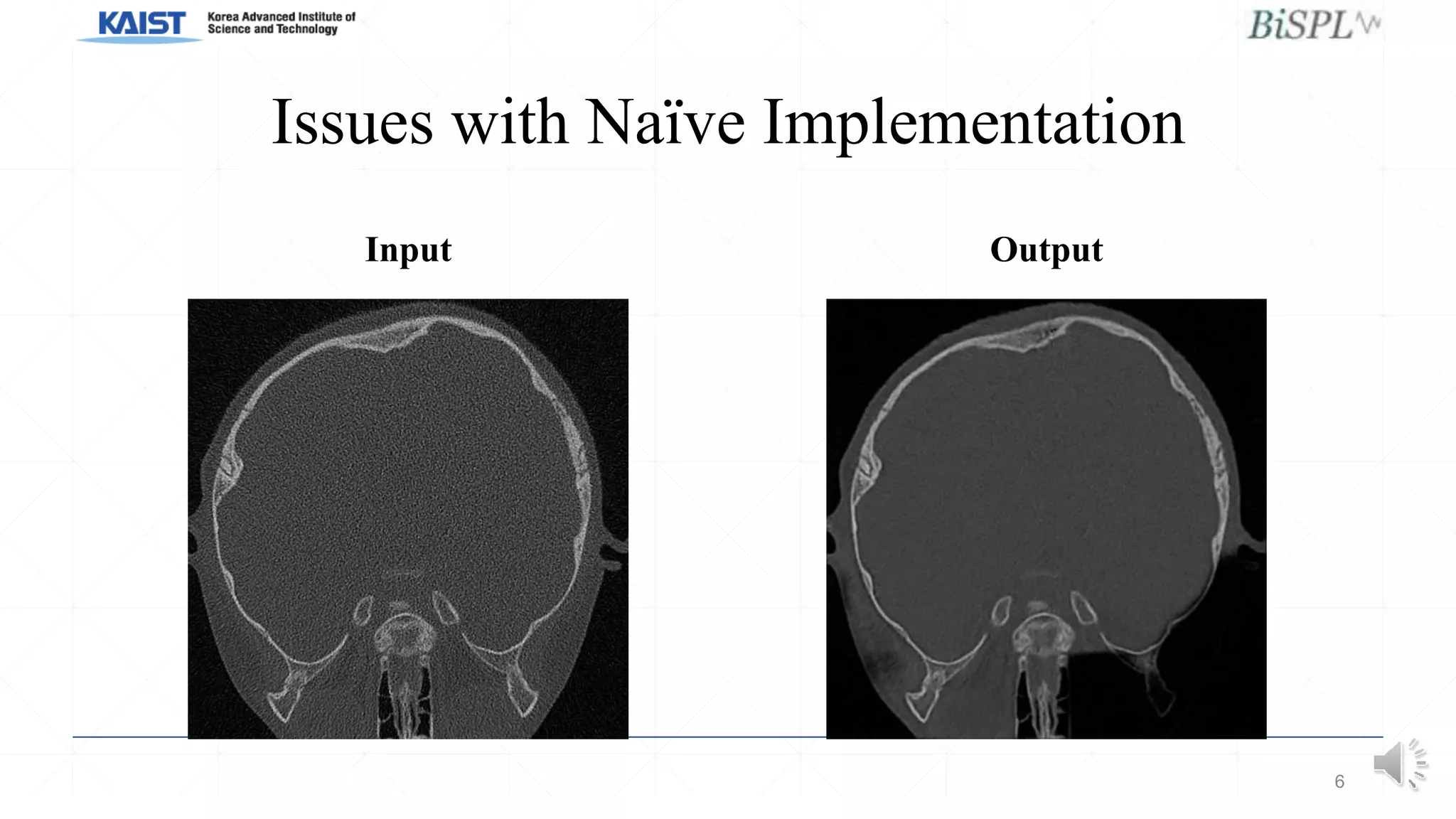 Issues with Naïve Implementation
Input Output
6
 