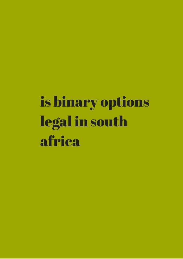 where binary option are legal