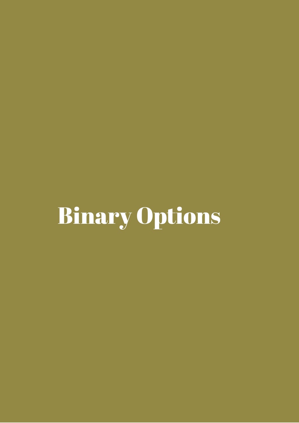 Is binary options trading safe