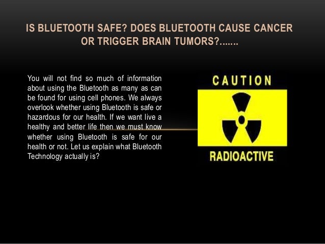 does bluetooth headset cause cancer