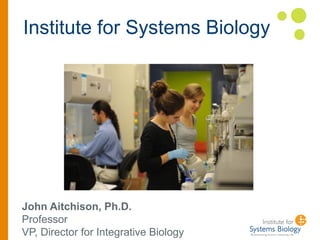 Institute for Systems Biology




John Aitchison, Ph.D.
Professor
VP, Director for Integrative Biology
 