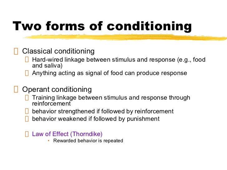 is brain behavior classical conditioning is a form of