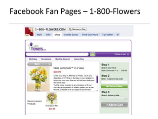 Facebook Fan Pages – 1-800-Flowers 