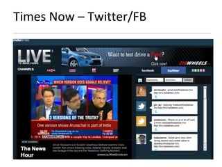 Times Now – Twitter/FB 