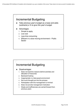 Is Budgeting Necessary? A Discussion on the Current Perpsectives on Budgeting
