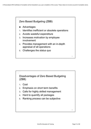 Is Budgeting Necessary? A Discussion on the Current Perpsectives on Budgeting