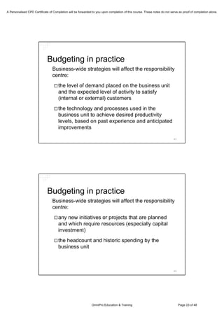 Is Budgeting Necessary? A Discussion on the Current Perpsectives on Budgeting