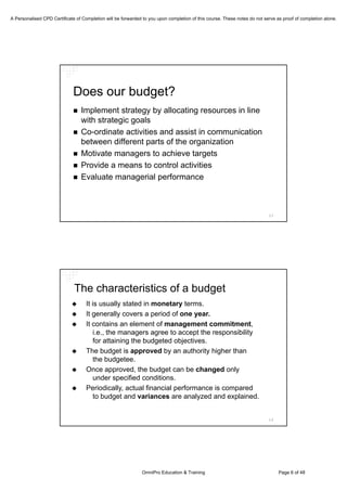 Is Budgeting Necessary? A Discussion on the Current Perpsectives on Budgeting