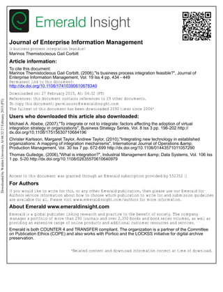Is business process integration | PDF