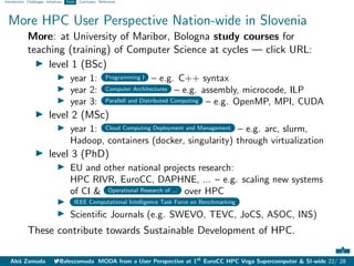 Monitoring and Operational Data Analytics from a User Perspective at First EuroCC HPC Vega Supercomputer and Nation-wide in Slovenia