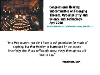 <ul><ul><li>“ In a free country, you don't have to ask permission for much of anything, but that freedom is buttressed by ...