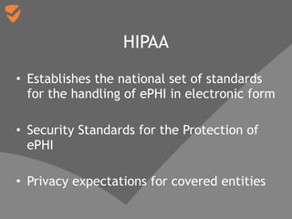 Unsafe Harbor - Tailoring Encryption to Meet HIPAA and Safe Harbor