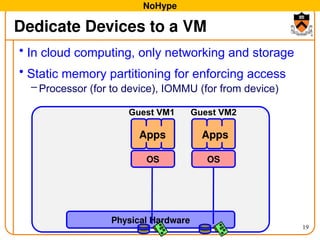 isca10 virtual cloud infrastructure without virtualization | PPTX