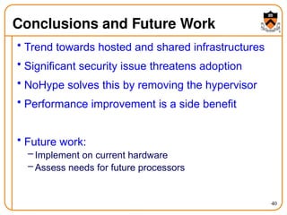 isca10 virtual cloud infrastructure without virtualization | PPTX