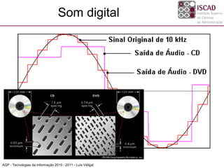 Som digital




AGP - Tecnologias da Informação 2010 - 2011 - Luís Vidigal
 