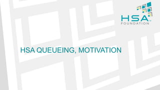 HSA QUEUEING, MOTIVATION
 