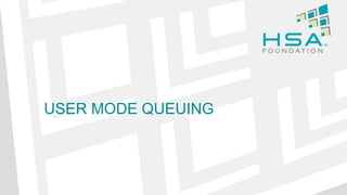 USER MODE QUEUING
 