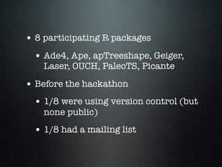 Lapp, ISCB Software Sharing Symposium