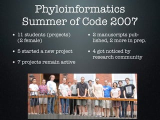 Lapp, ISCB Software Sharing Symposium