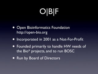 Lapp, ISCB Software Sharing Symposium