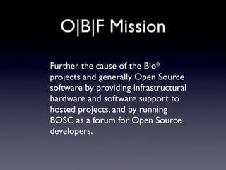 Lapp, ISCB Software Sharing Symposium