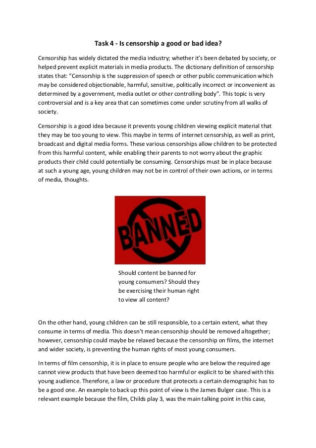 why internet censorship is bad essay