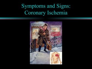 Symptoms and Signs:
Coronary Ischemia
 