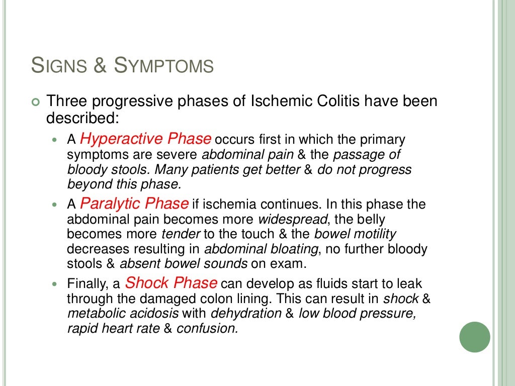 Ischemic Colitis