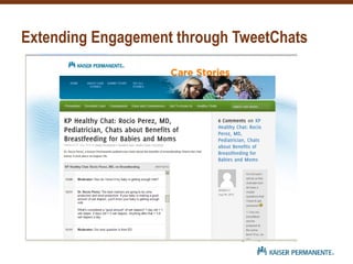 Extending Engagement through TweetChats
 