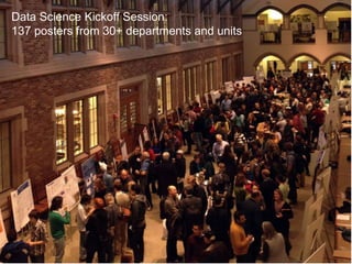 11/10/2016 Bill Howe, UW 7
Data Science Kickoff Session:
137 posters from 30+ departments and units
 