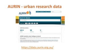 AURIN - urban research data
https://data.aurin.org.au/
 