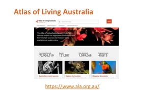 Atlas of Living Australia
https://www.ala.org.au/
 