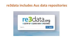re3data includes Aus data repositories
 