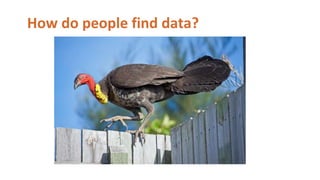 How do people find data?
 