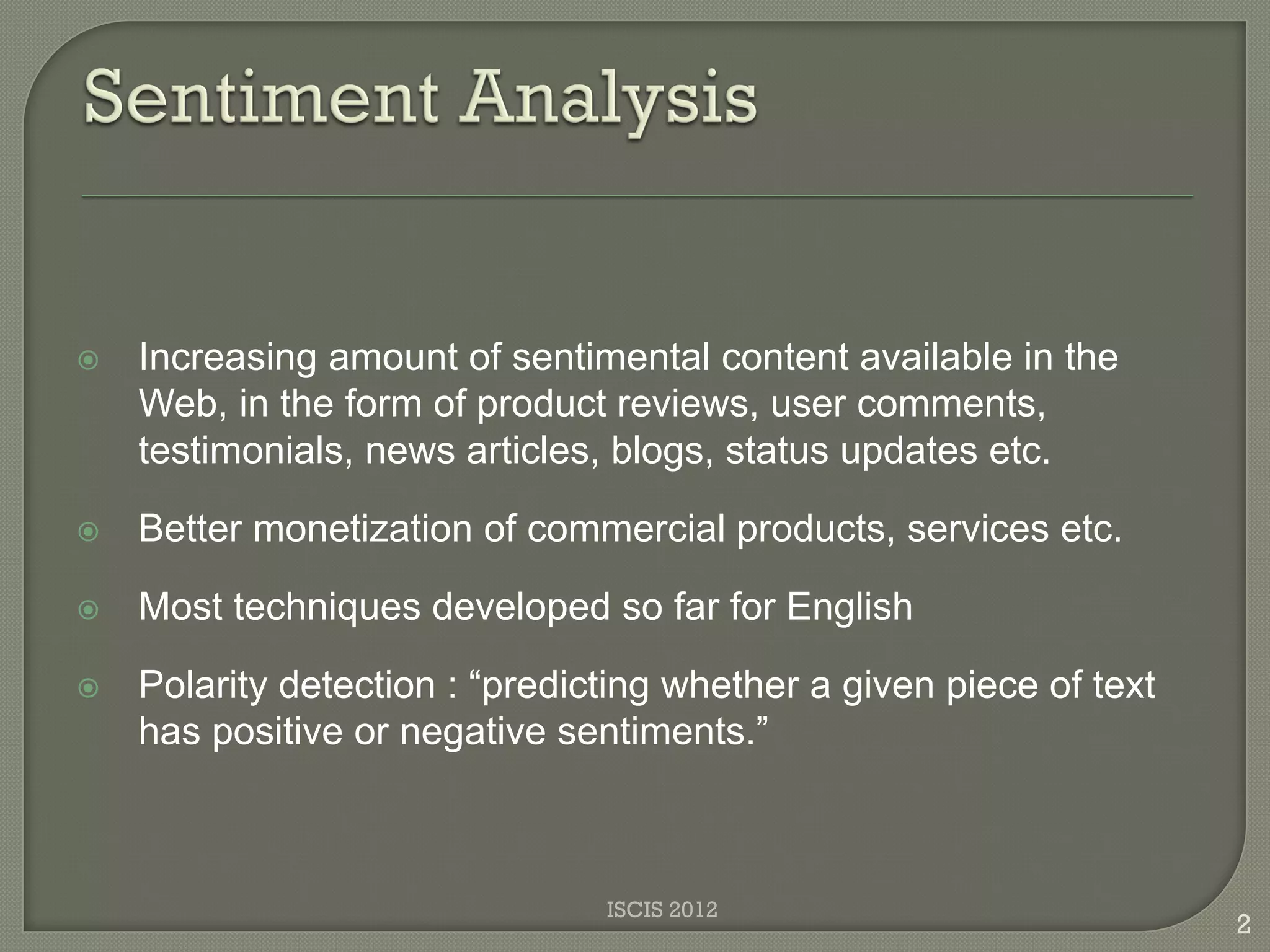 A Framework for Sentiment Analysis in Turkish: Application to Polarity ...