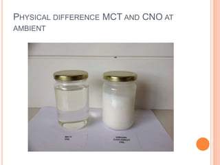 PHYSICAL DIFFERENCE MCT AND CNO AT 
AMBIENT 
 