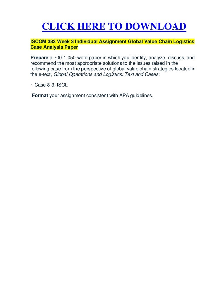 Essay importance value chain analysis