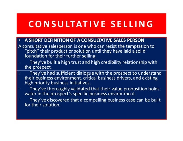 is consultative selling dying or dead consultative selling