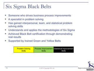 Problem Solving Belts Lean and Six Sigma in Criminal Justice | PPT