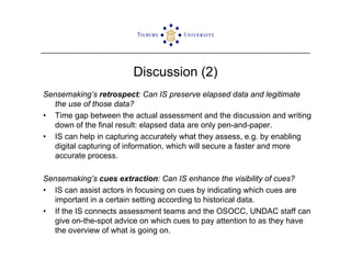 ISCRAM2009 Sensemaking and Information Management in Humanitarian Disaster Response: Observations from the TRIPLEX Exercise