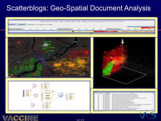 Scatterblogs: Geo-Spatial Document Analysis




41
                    April 2012
 